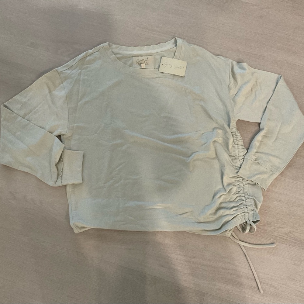 Women's Cream Long Sleeve Top